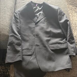 Jones New York Black Three-Button Notch Lapel Blazer